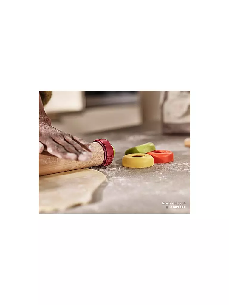 JOSEPH JOSEPH | Verstellbare Teigrolle PrecisionPin™ 42cm  | bunt