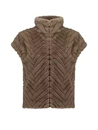 JOSEPH RIBKOFF | Gilet in Felloptik | camel