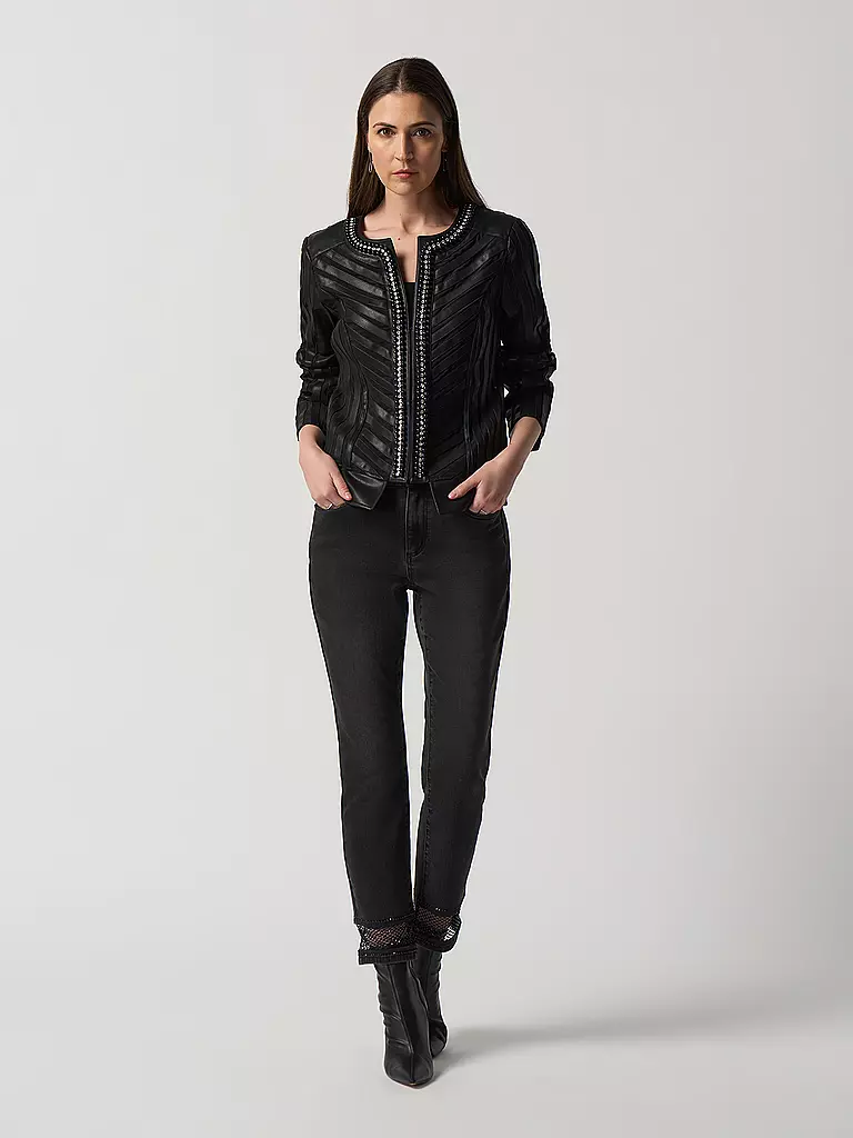 JOSEPH RIBKOFF | Jacke in Lederoptik | schwarz
