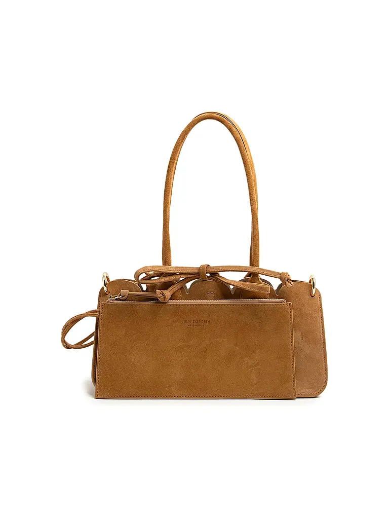 JULIA SKERGETH | Henkeltasche TAKEAWAY BAG TULIP | camel
