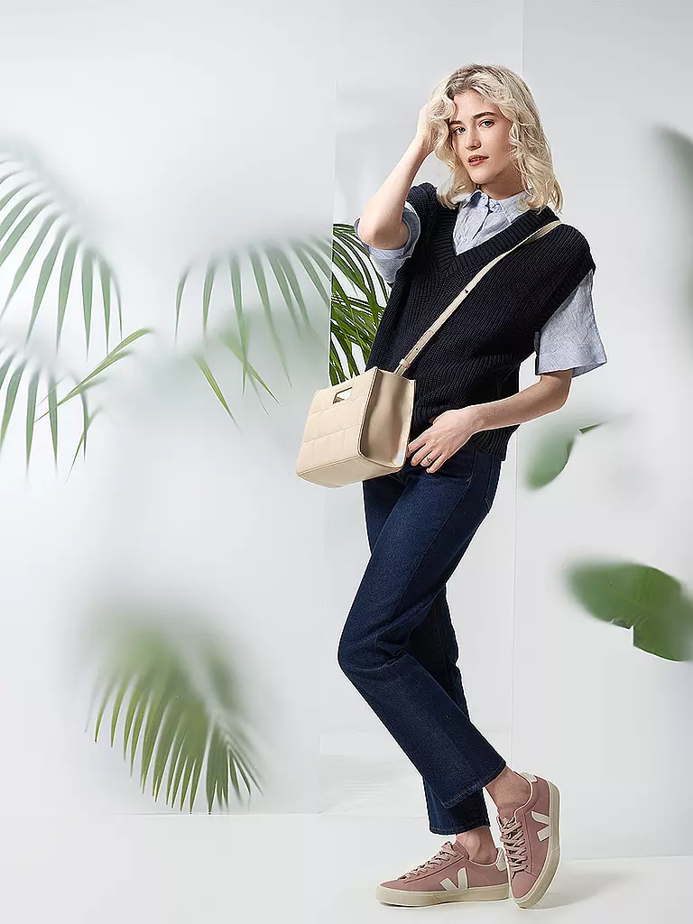 JULIA SKERGETH | Ledertasche -  Shopper The Quilted Bag L | beige