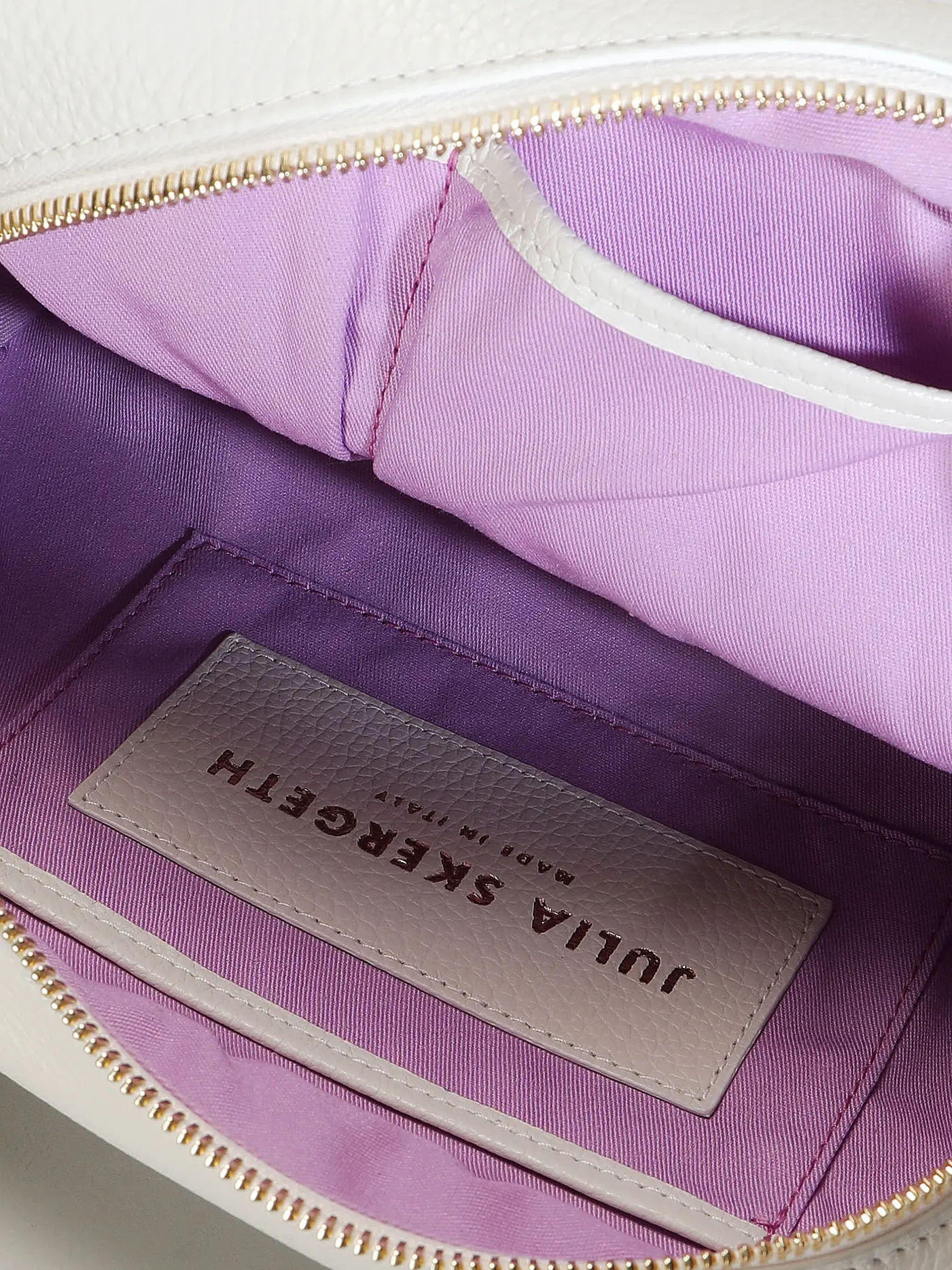 JULIA SKERGETH | Ledertasche - Henkeltasche HÄNKELTASCHE KLEIN | creme