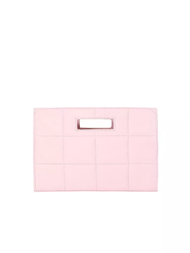 JULIA SKERGETH | Ledertasche - Henkeltasche QUILTED BAG SMALL | rosa