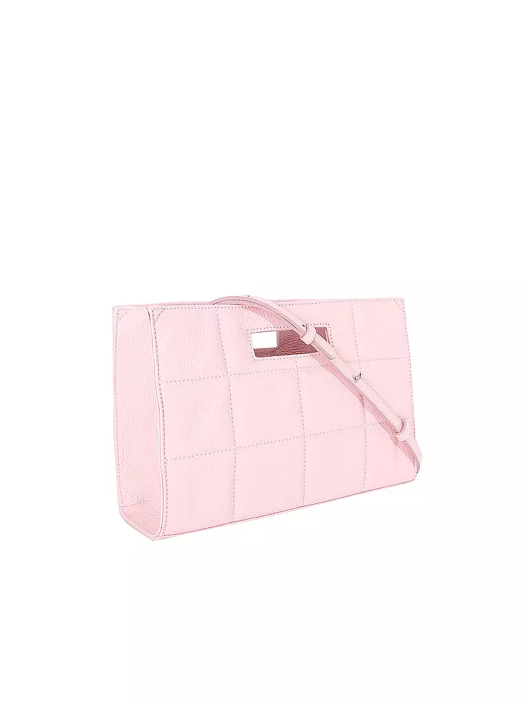 JULIA SKERGETH | Ledertasche - Henkeltasche QUILTED BAG SMALL | rosa