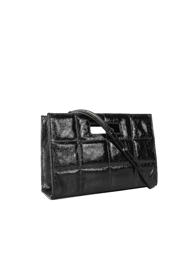 JULIA SKERGETH | Ledertasche - Henkeltasche QUILTED BAG SMALL | schwarz