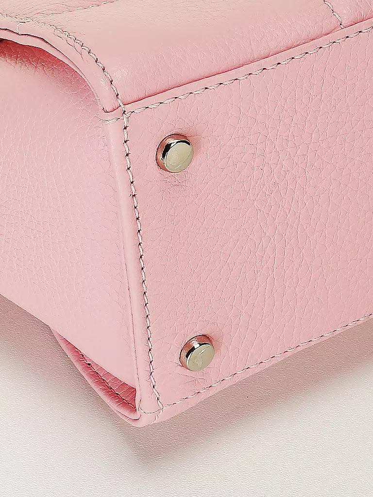 JULIA SKERGETH | Ledertasche - Mini Bag THE QULITED BAG MINI | rosa