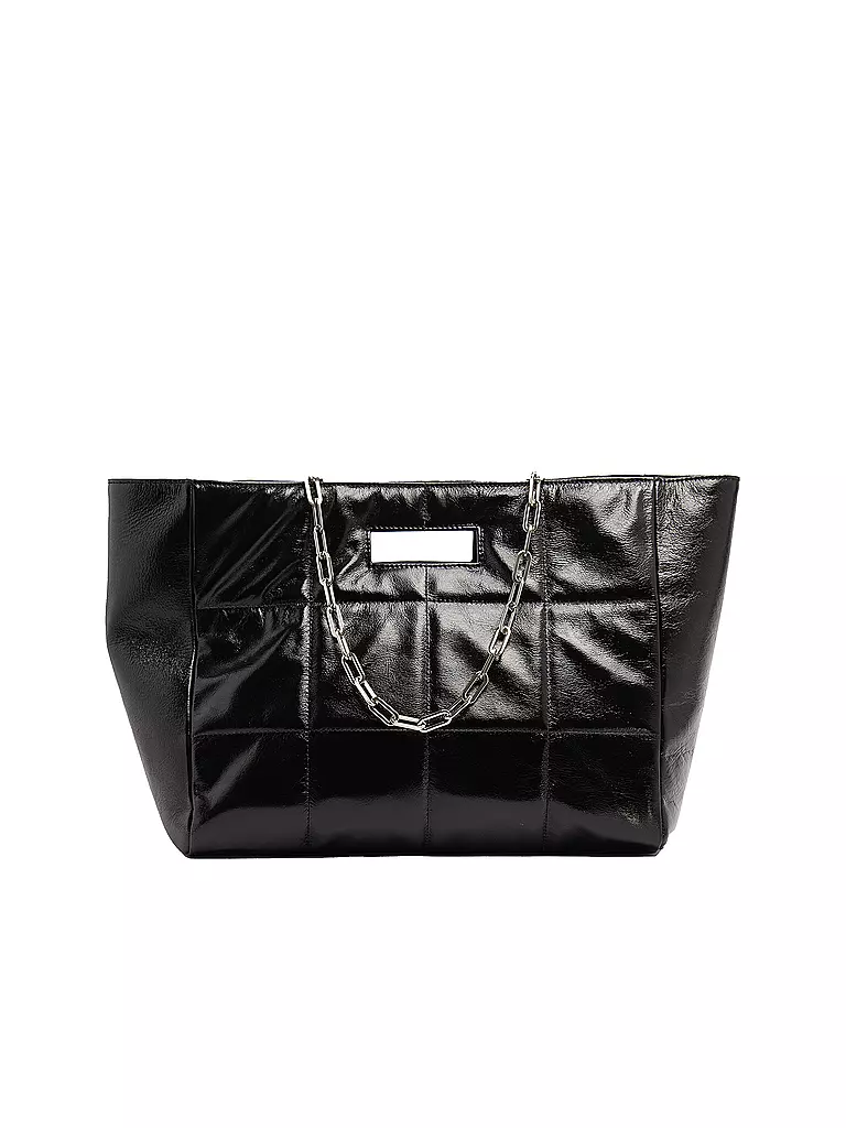 JULIA SKERGETH | Ledertasche - Shopper QUILTET BAG SOFT | schwarz