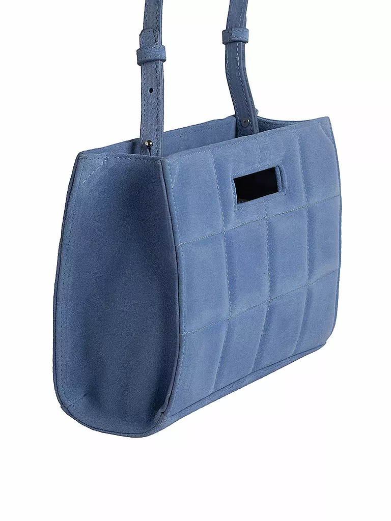 JULIA SKERGETH | Ledertasche - Shopper The Quilted Bag S | hellblau