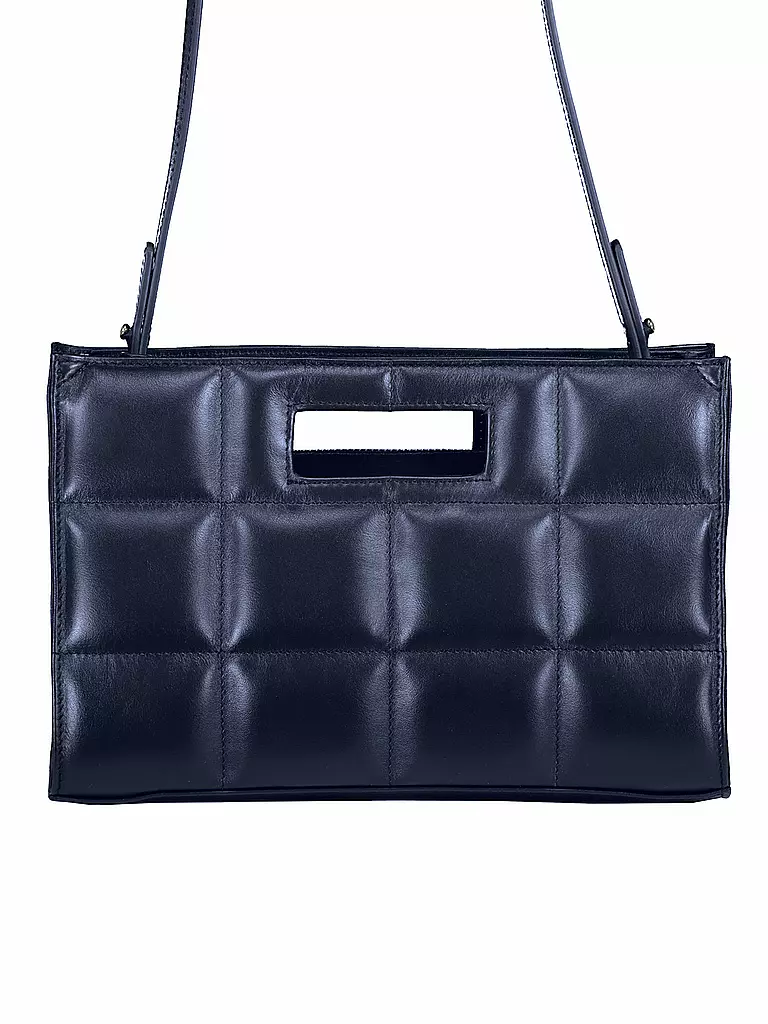 JULIA SKERGETH | Ledertasche - Shopper The Quilted Bag S | dunkelblau