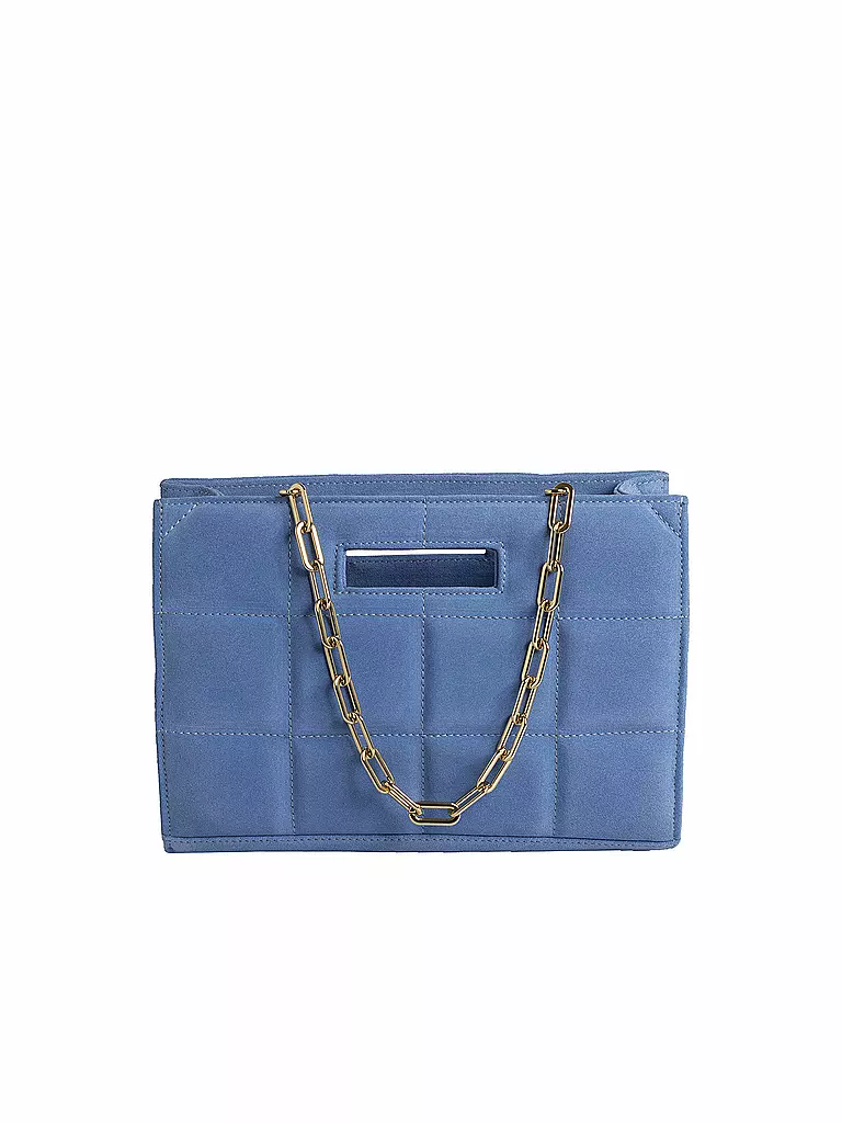 JULIA SKERGETH | Ledertasche - Shopper The Quilted Bag S | hellblau