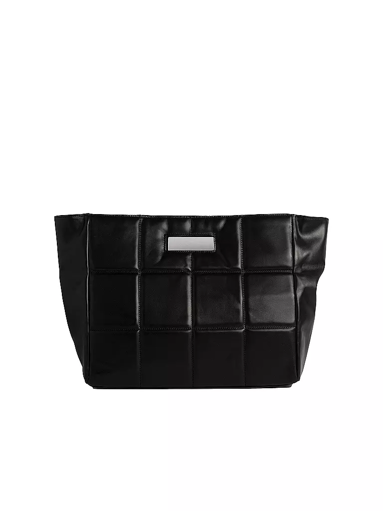 JULIA SKERGETH | Ledertasche - Shopper THE QUILTED BAG SOFT | schwarz