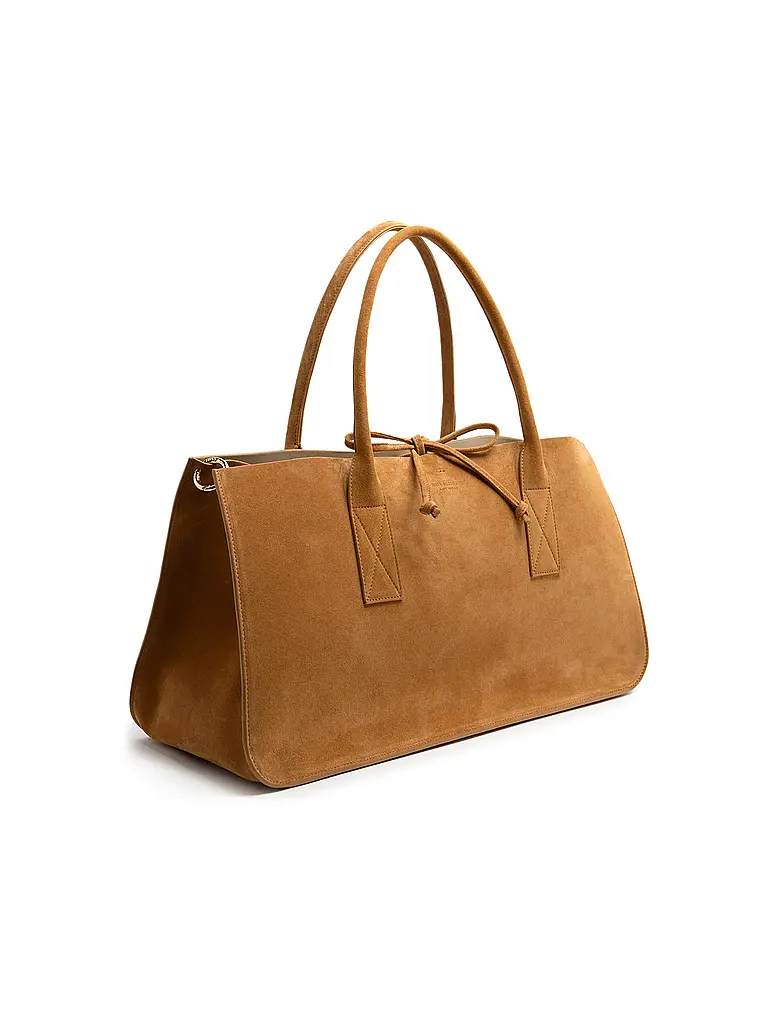 JULIA SKERGETH | Ledertasche TAKEAWAY BAG LARGE | camel