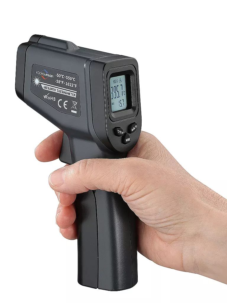 KÜCHENPROFI |  Infrarot-Thermometer -50-550C | schwarz
