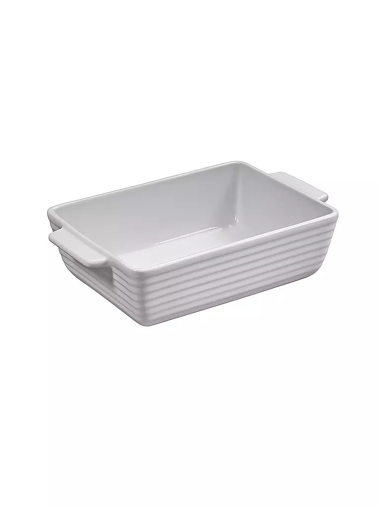 KÜCHENPROFI | Gratinform BURGUND rechteckig 17cm/0,75 l Weiss | Weiss