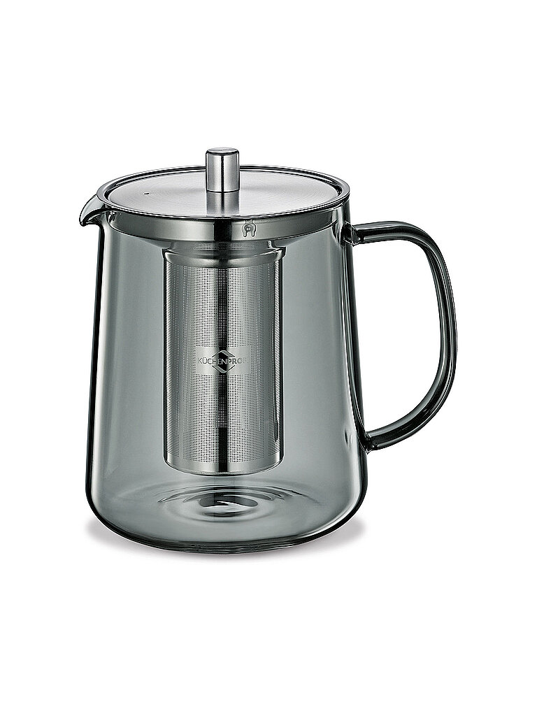 KÜCHENPROFI Teekanne ASSAM 1l Glas/Grau  grau