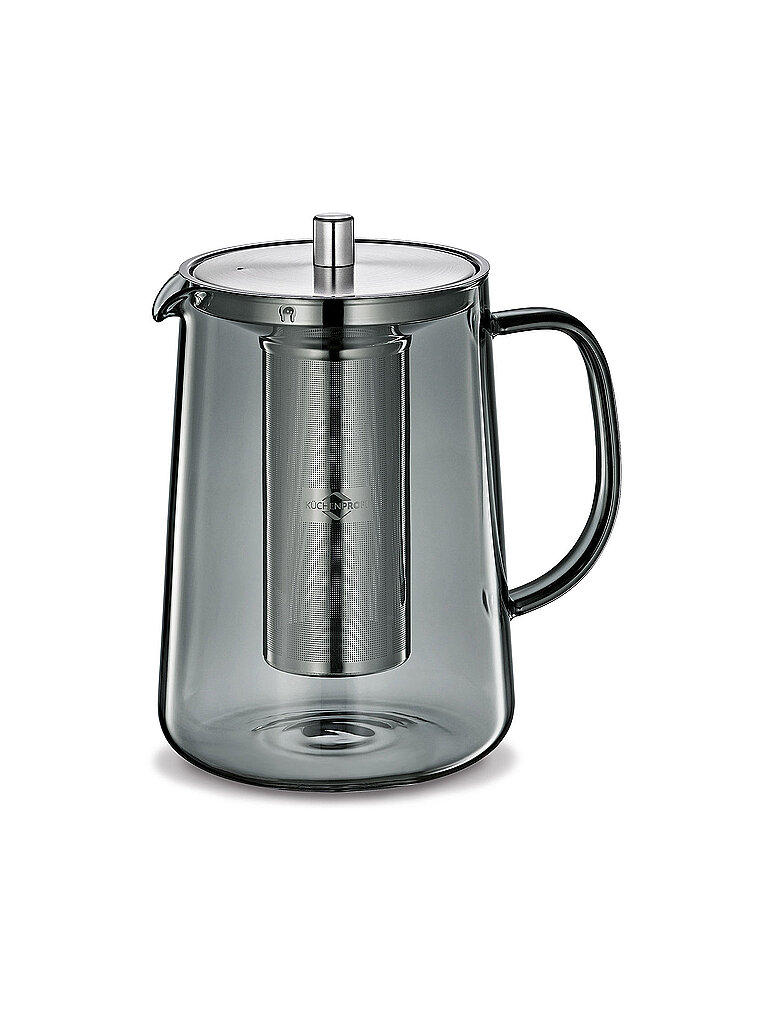 KÜCHENPROFI Teekanne ASSAM 1,2l Glas/Grau  grau