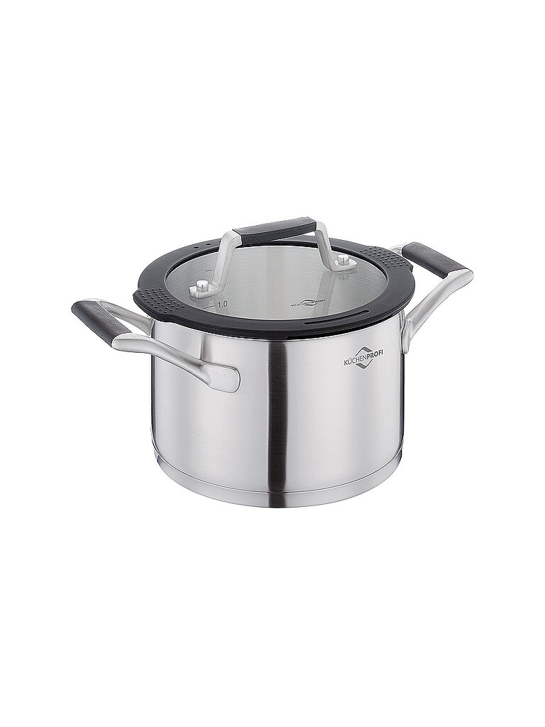 KÜCHENPROFI Kochtopf COMO 16cm/2l Edelstahl silber baby