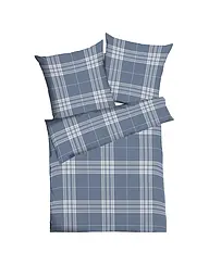 KAEPPEL | Flanell Bettwäsche 70x90cm/140x200cm PURE Anthrazit | Dunkelblau