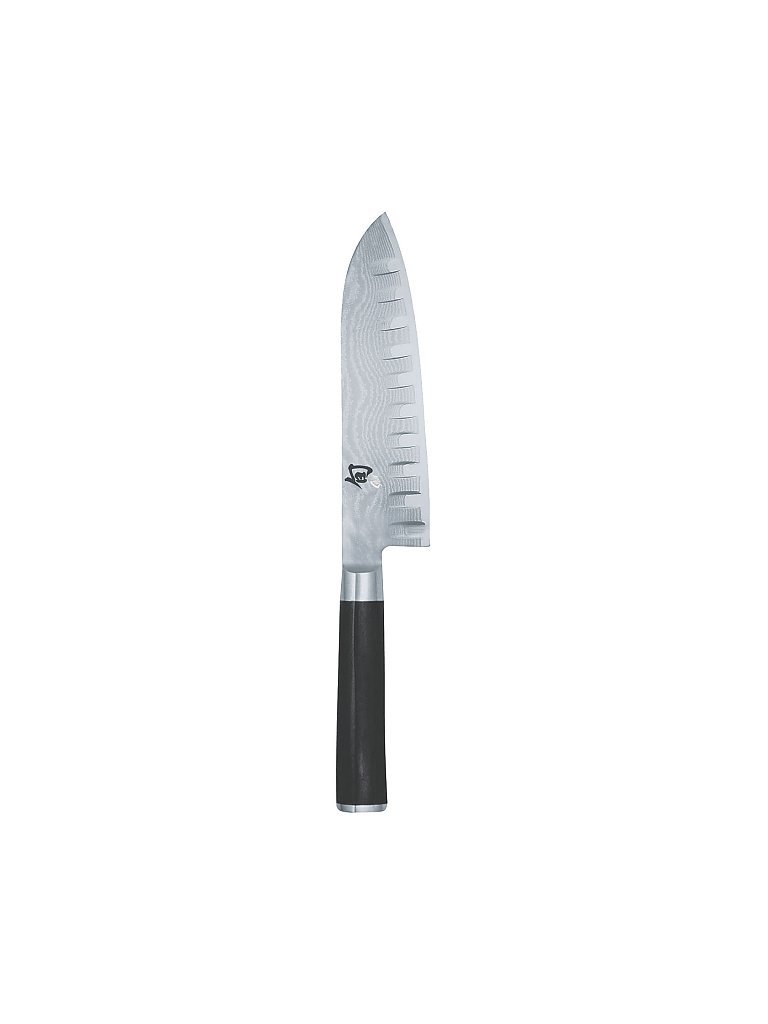 Santukomesser mit Kullenschliff Shun Classic 18cm silber baby