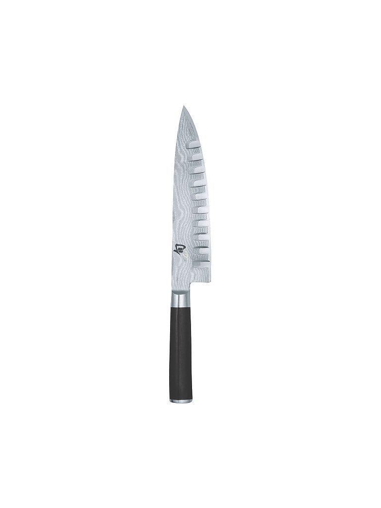 Kochmesser mit Kullenschliff Shun Classic silber baby