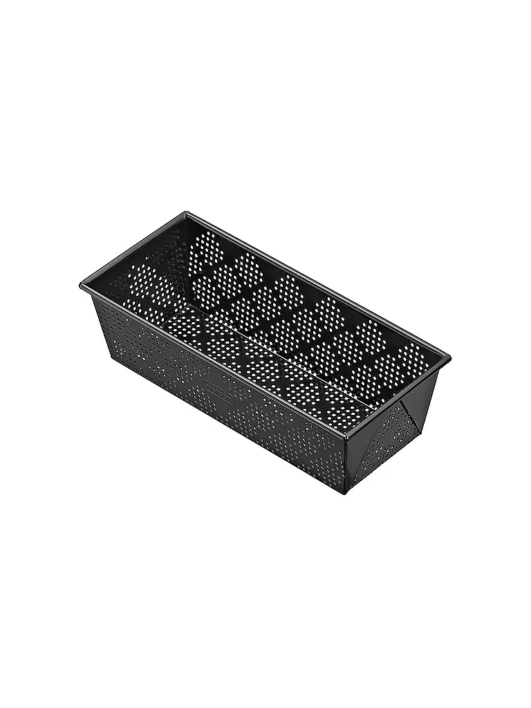 KAISER | Brotbackform perforiert 25x11 cm Antihaft  | schwarz