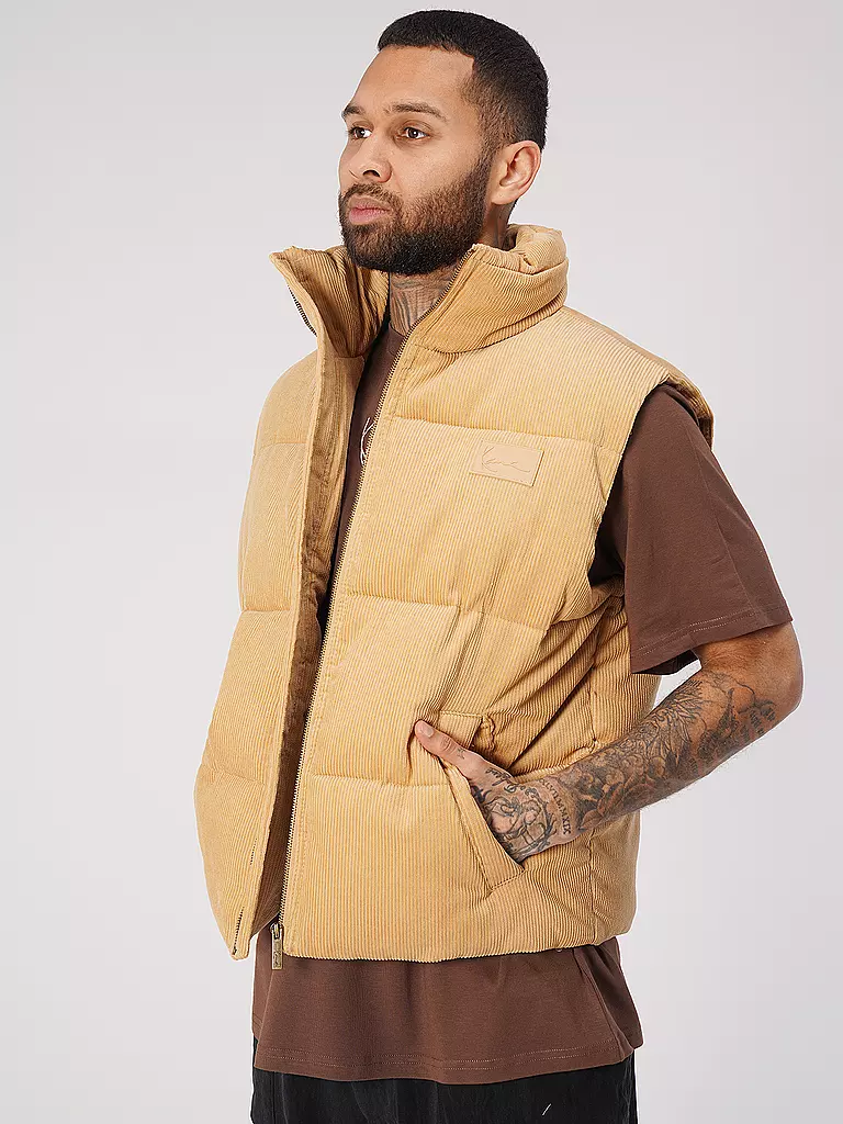 KARL KANI | Cord Steppgilet | beige