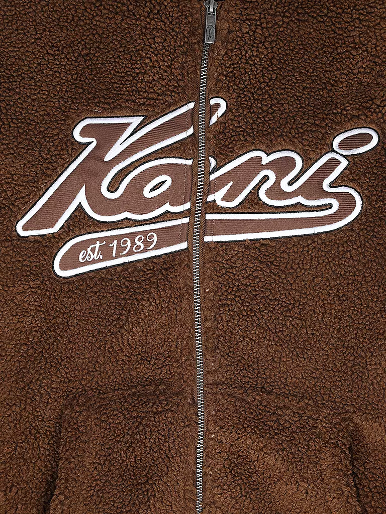 KARL KANI | Jacke in Felloptik  | braun