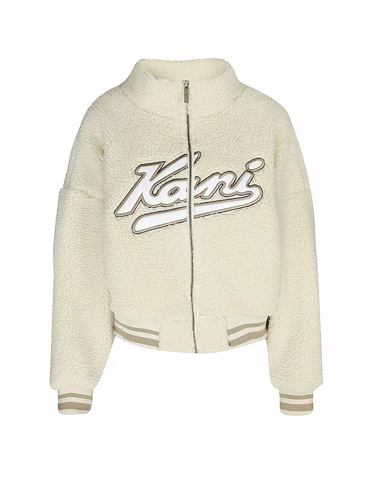 KARL KANI | Jacke in Felloptik | beige