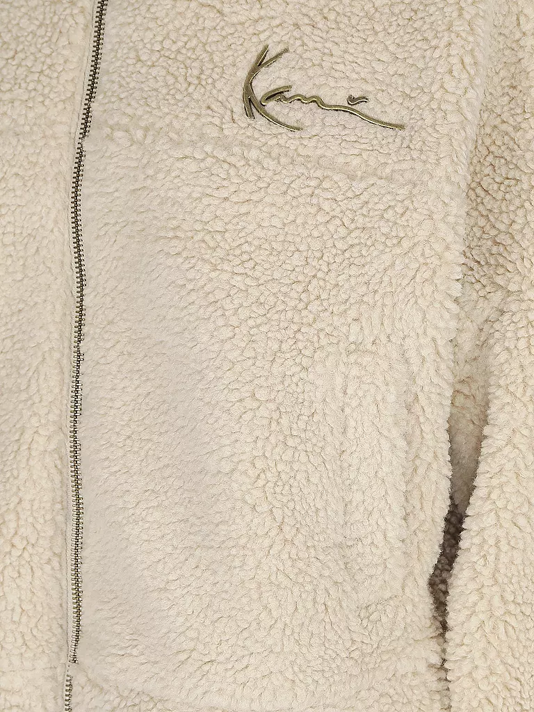 KARL KANI | Jacke in Felloptik | creme