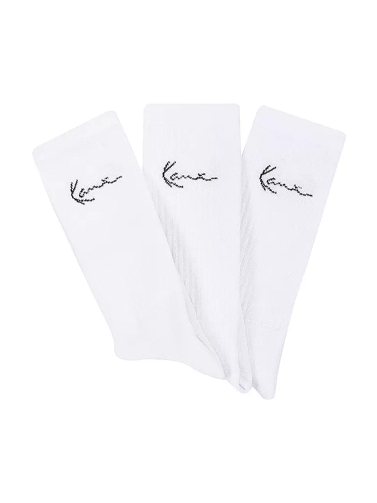 KARL KANI | Socken Signature Stripe 3-er Pkg. white | weiss