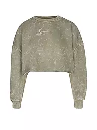 KARL KANI | Sweater Cropped Fit | olive