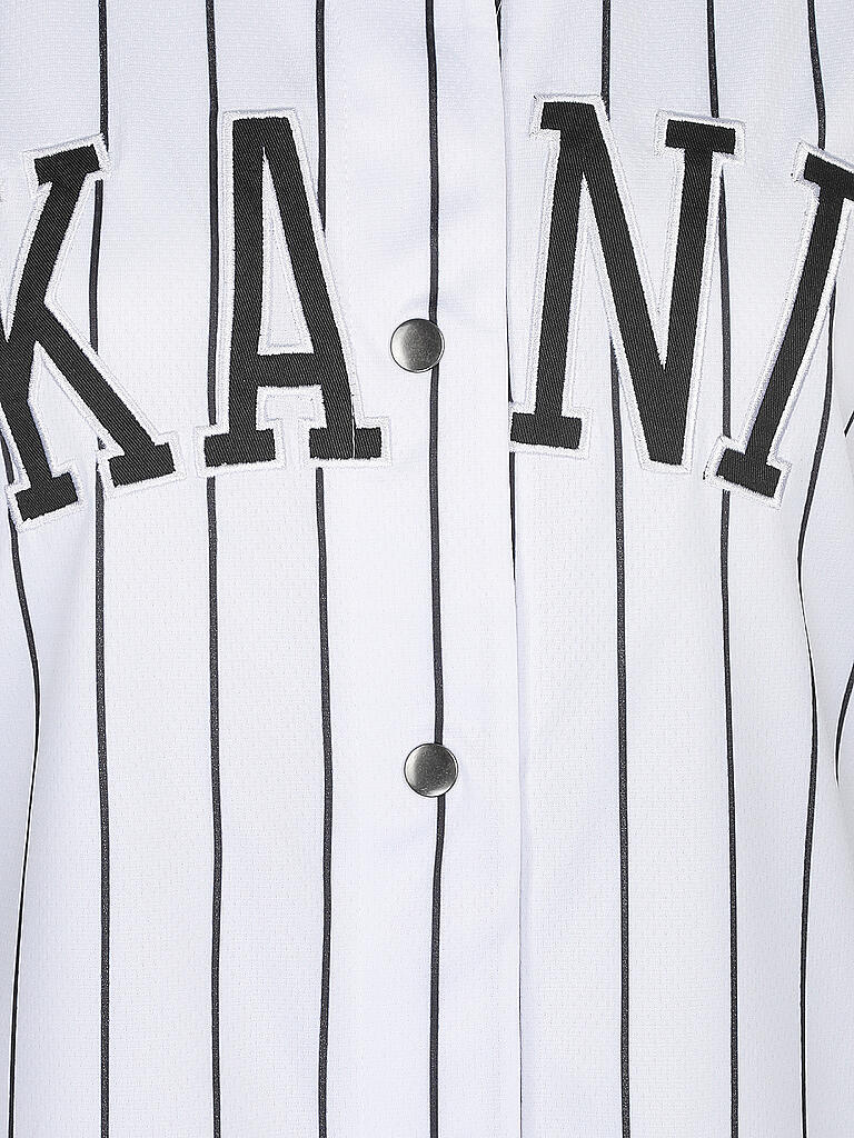 KARL KANI T Shirt Baseball weiss