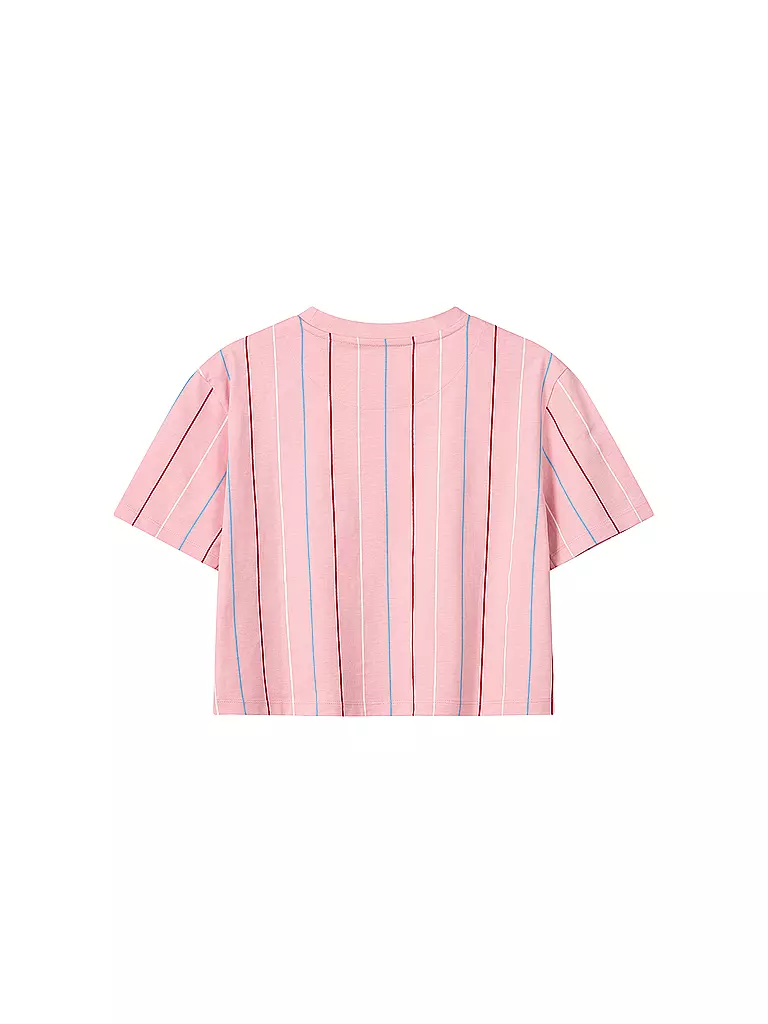 KARL KANI | T Shirt Cropped Fit  | rosa