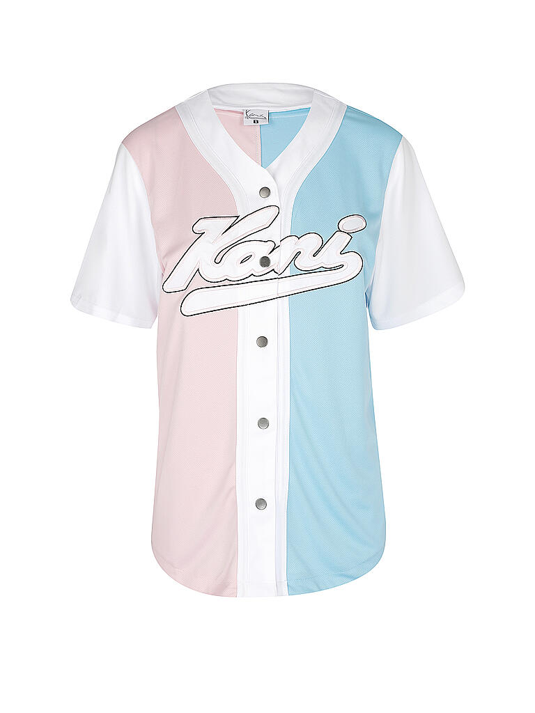 KARL KANI | T Shirt Varsity Block Baseball Shirt | weiß