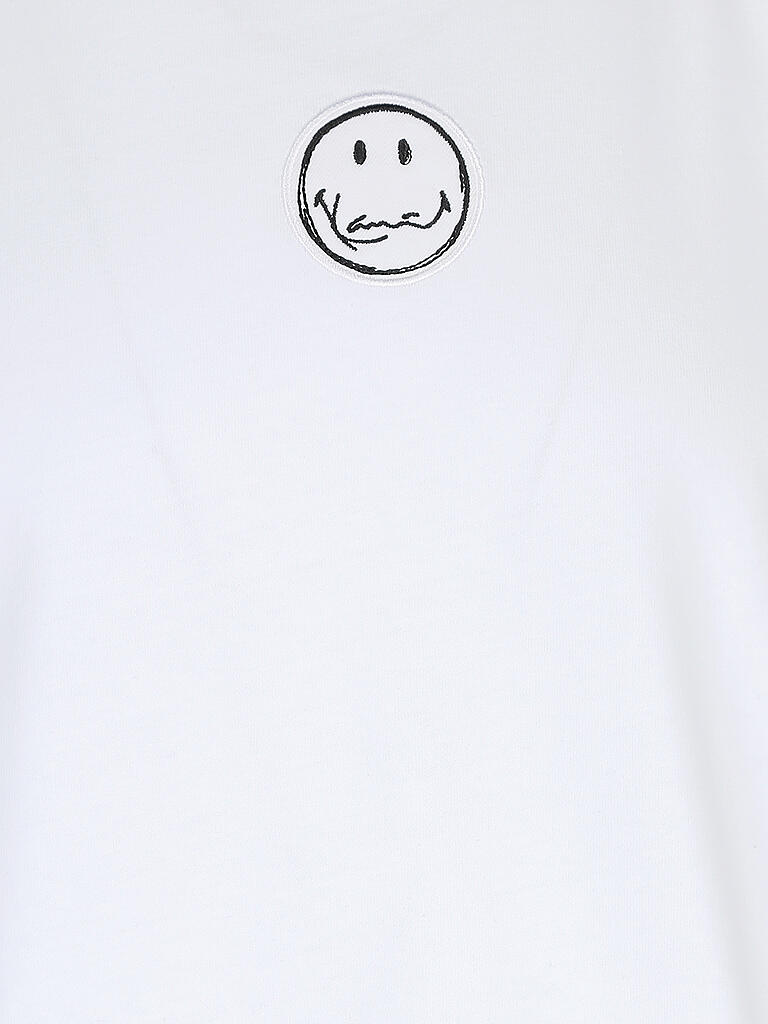 KARL KANI | T-Shirt SIGNATURE SMILEY® | weiß