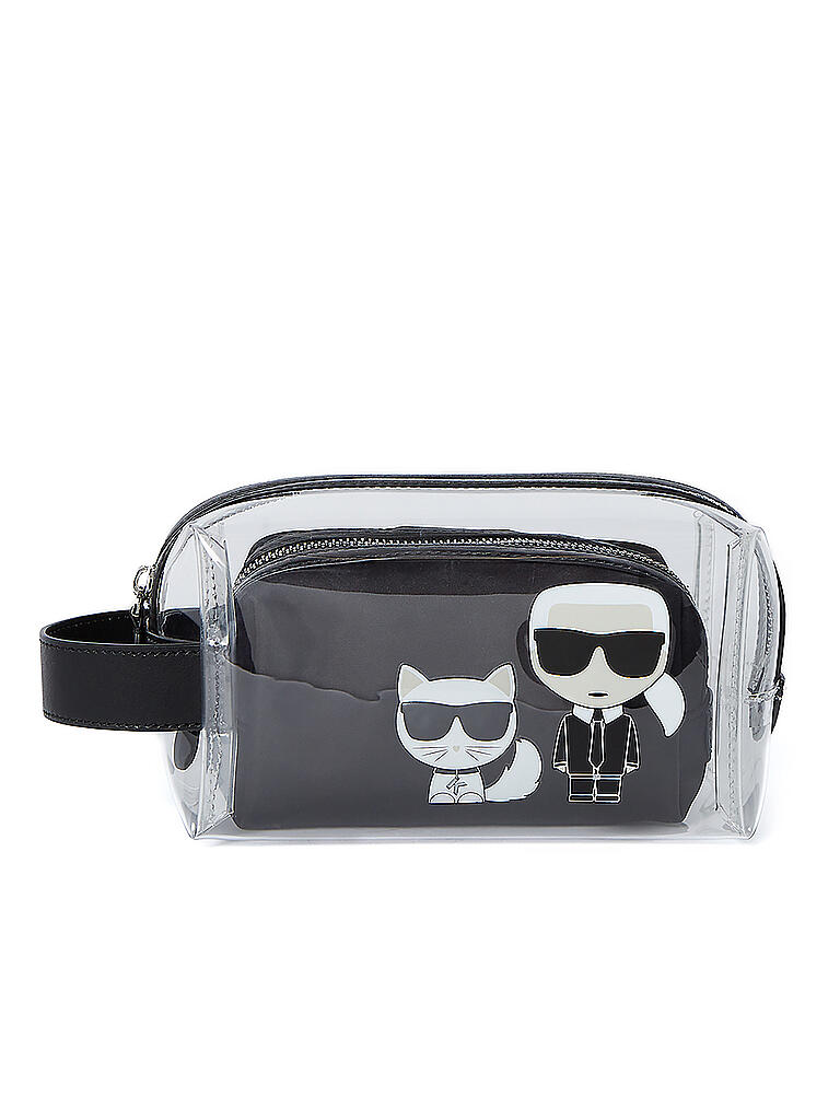 KARL LAGERFELD | Make Up Bag 2 in 1 K/IKONIK  | schwarz