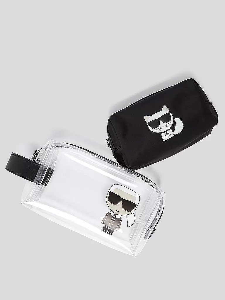 KARL LAGERFELD | Make Up Bag 2 in 1 K/IKONIK  | schwarz