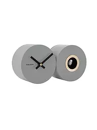KARLSSON | Wanduhr CUCKOO DUO White | hellgrau