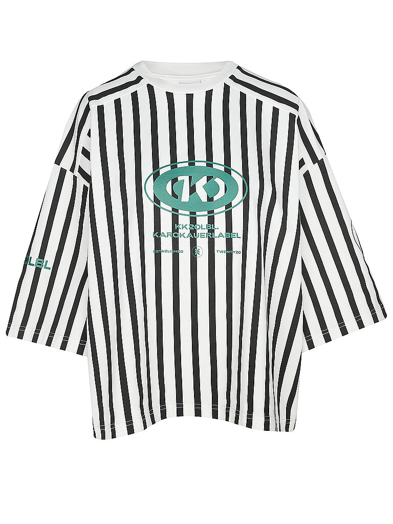 KARO KAUER T-Shirt Oversized Fit weiss | L