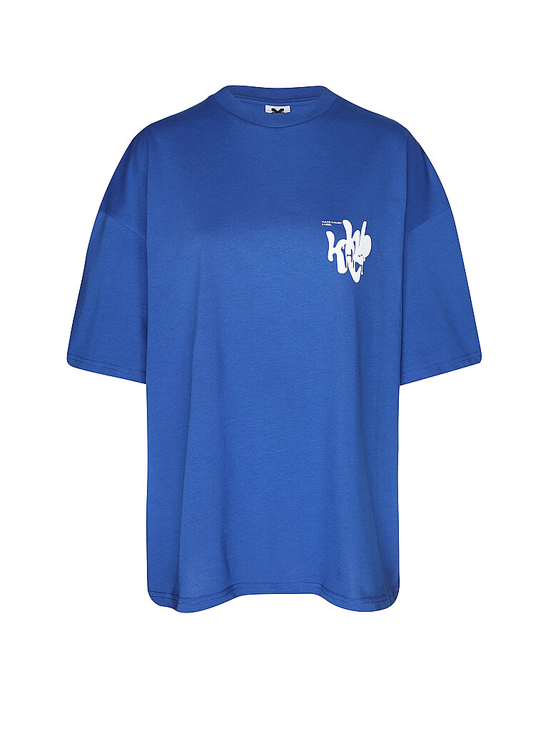 KARO KAUER T-Shirt  blau | M