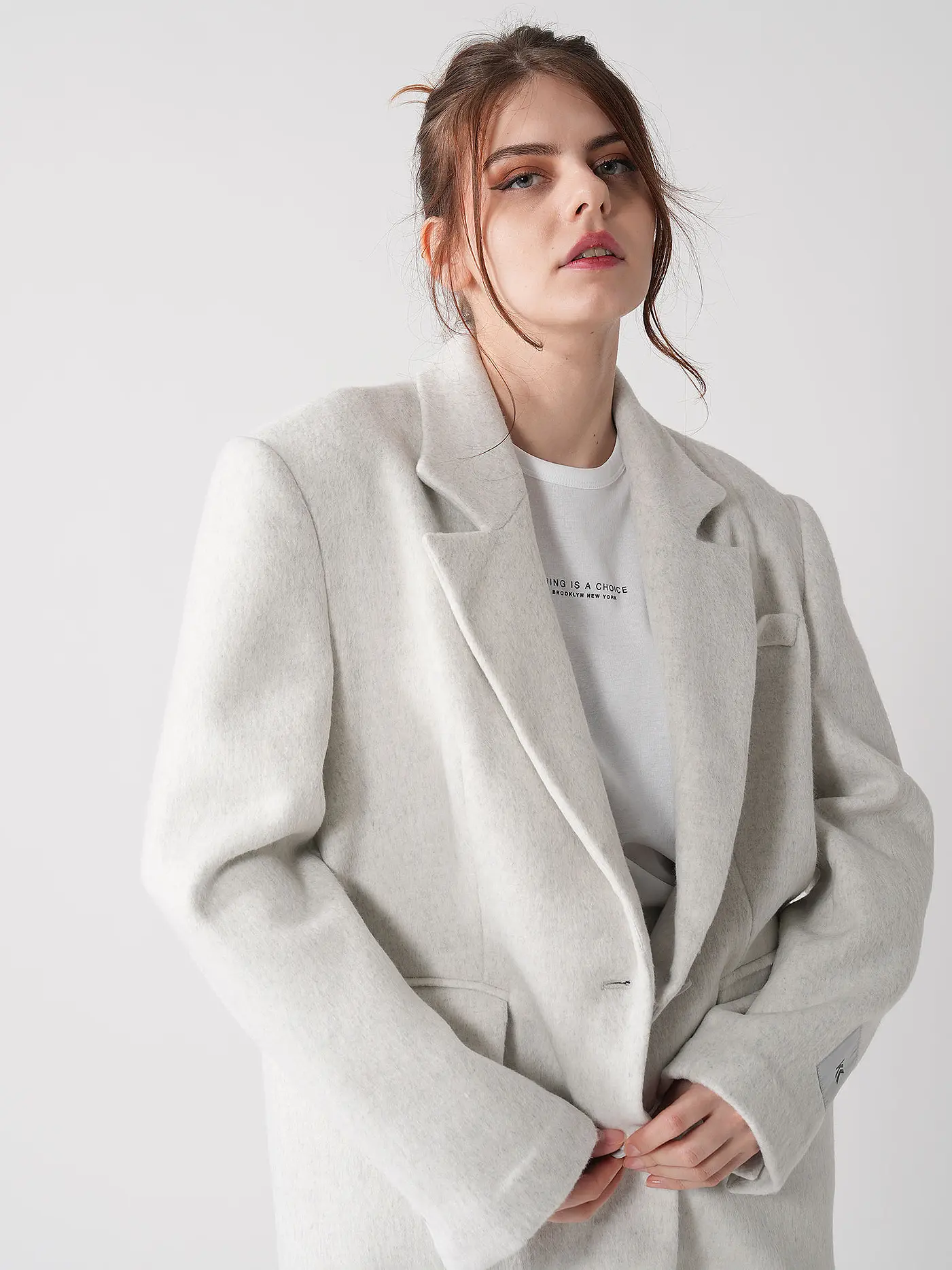 KARO KAUER | Blazer | hellgrau