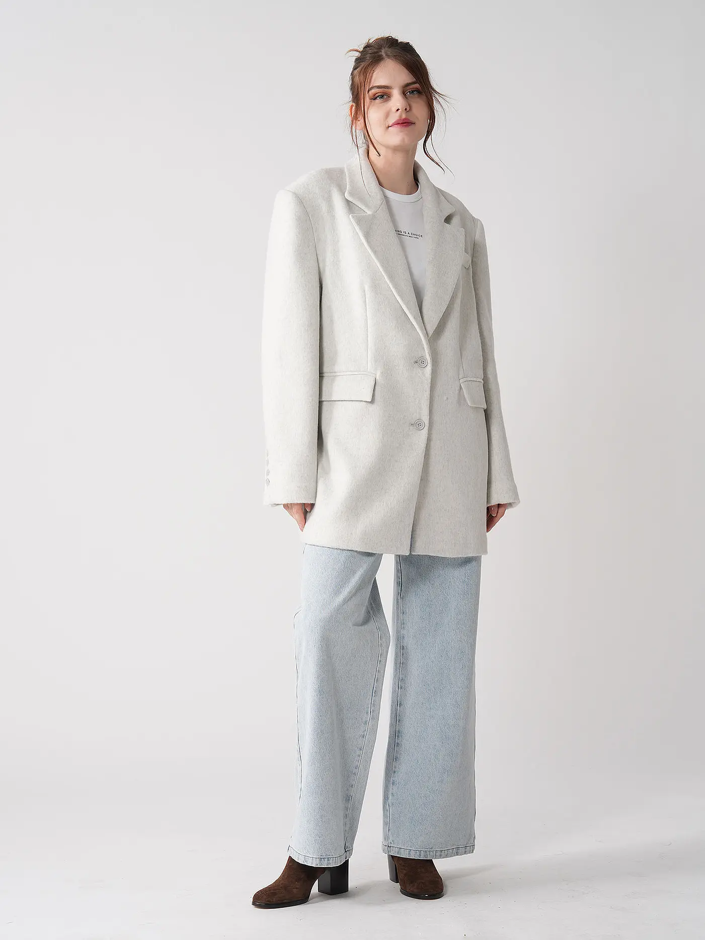 KARO KAUER | Blazer | hellgrau