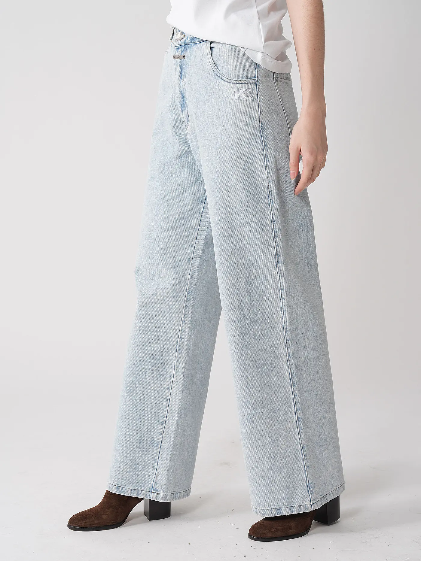 KARO KAUER | Jeans Wide Fit | hellblau