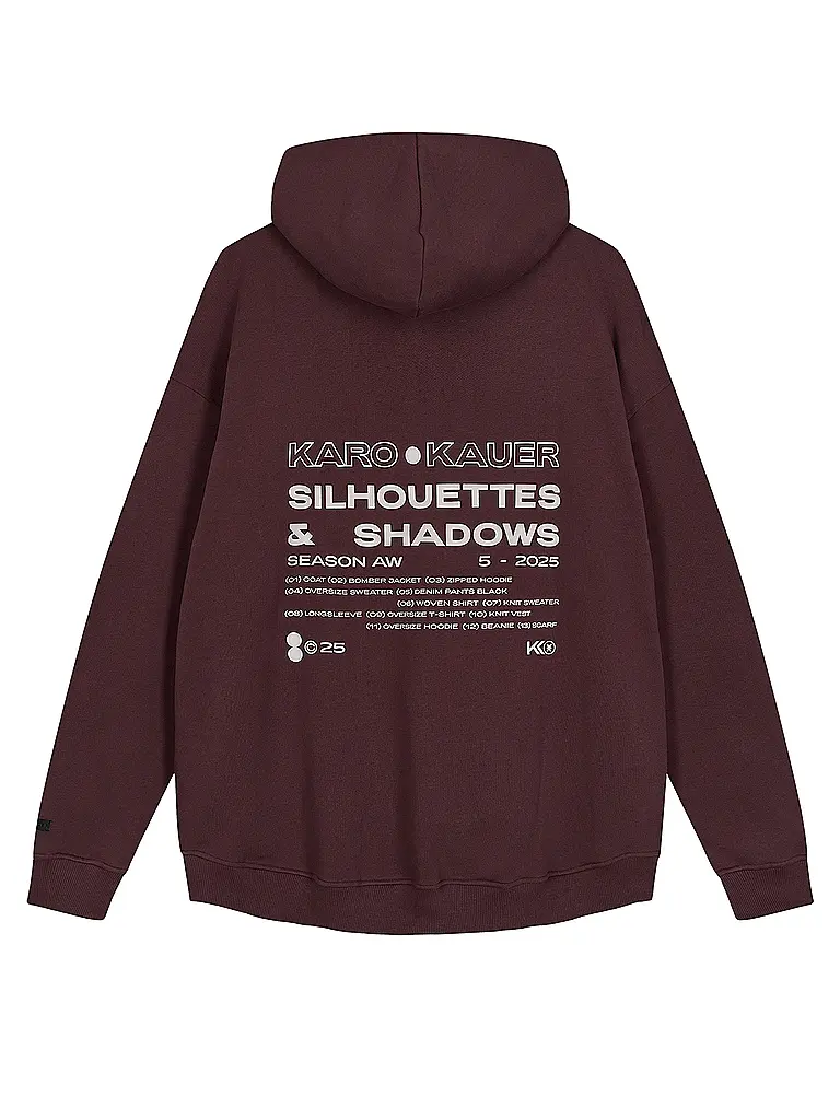 KARO KAUER | Kapuzensweater - Hoodie | dunkelrot