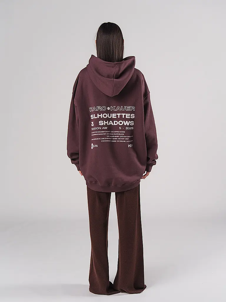 KARO KAUER | Kapuzensweater - Hoodie | dunkelrot