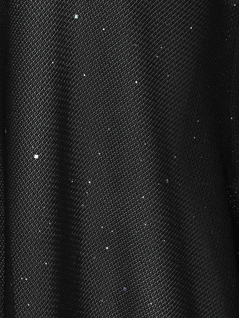 KARO KAUER | Langarmshirt MESH SPARKLE | Schwarz