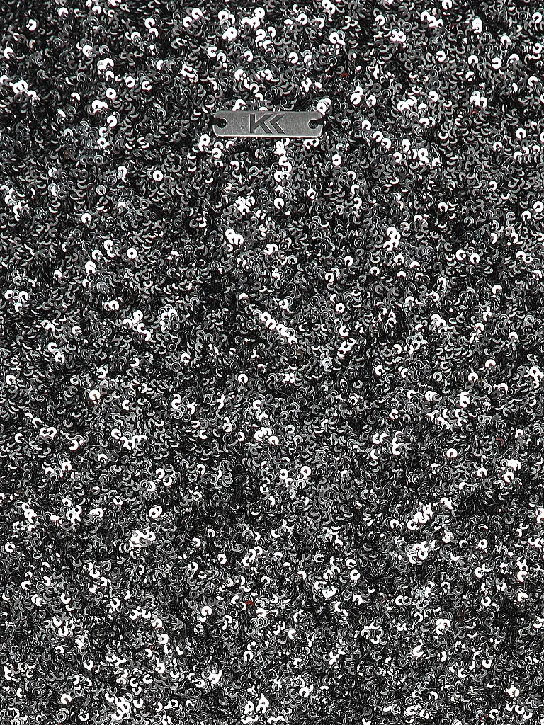 KARO KAUER | Langarmshirt SEQUINS SILVER | 