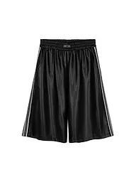KARO KAUER | Shorts in Lederoptik  | schwarz