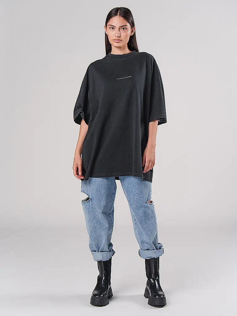 KARO KAUER | T-Shirt  | schwarz