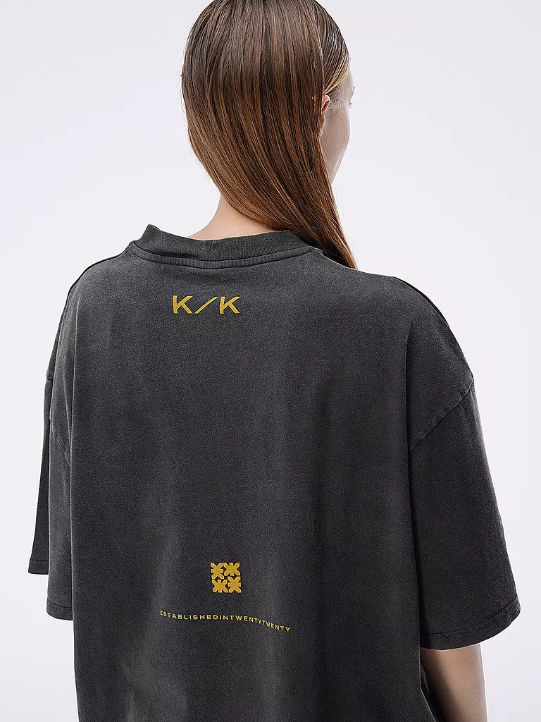 KARO KAUER | T-Shirt Oversized Fit | schwarz